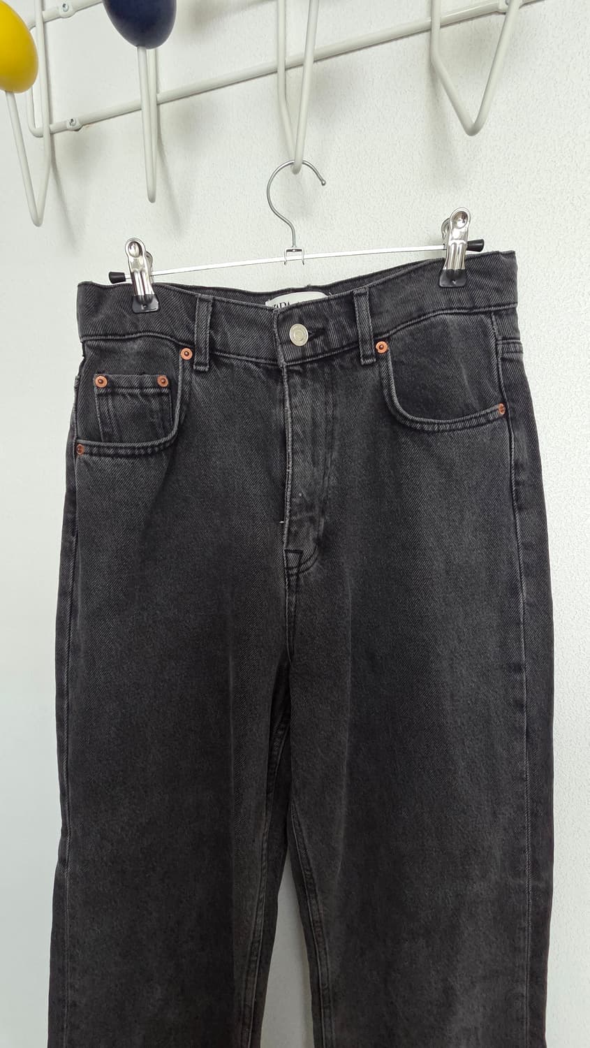 ZARA 와이드 데님 팬츠 블랙 26 상품이미지2