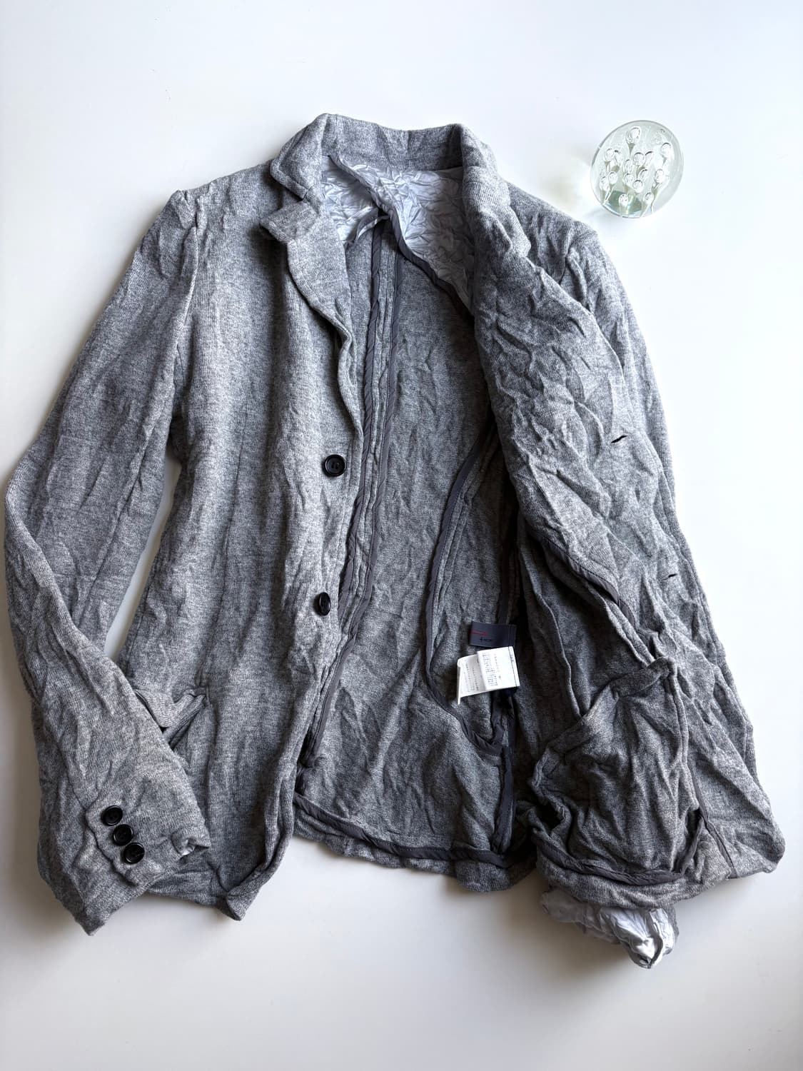 요지 야마모토 느와르 주름가공 자켓 상품이미지5