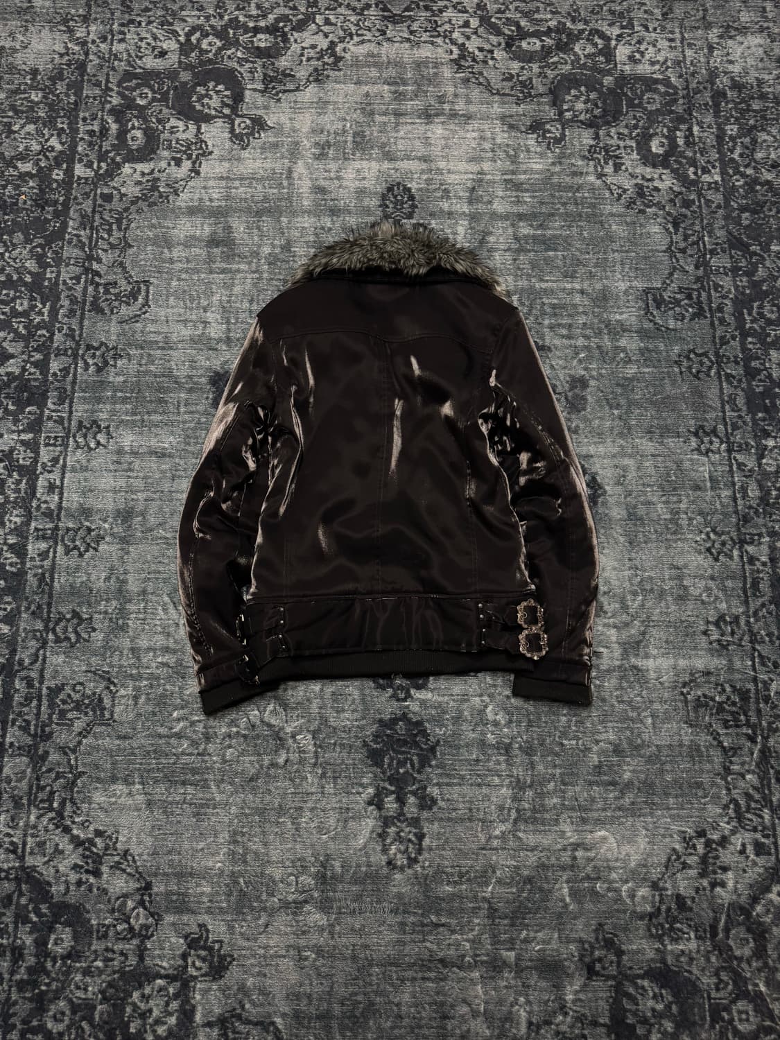 Midas 00s vkei satin fur jacket 상품이미지7