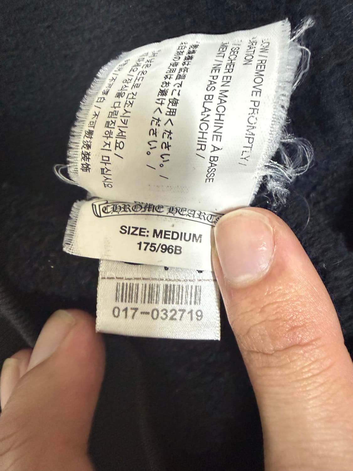 크롬하츠 매티보이 촘퍼 블랙 후드 M 상태양호 희소성굳! 상품이미지6