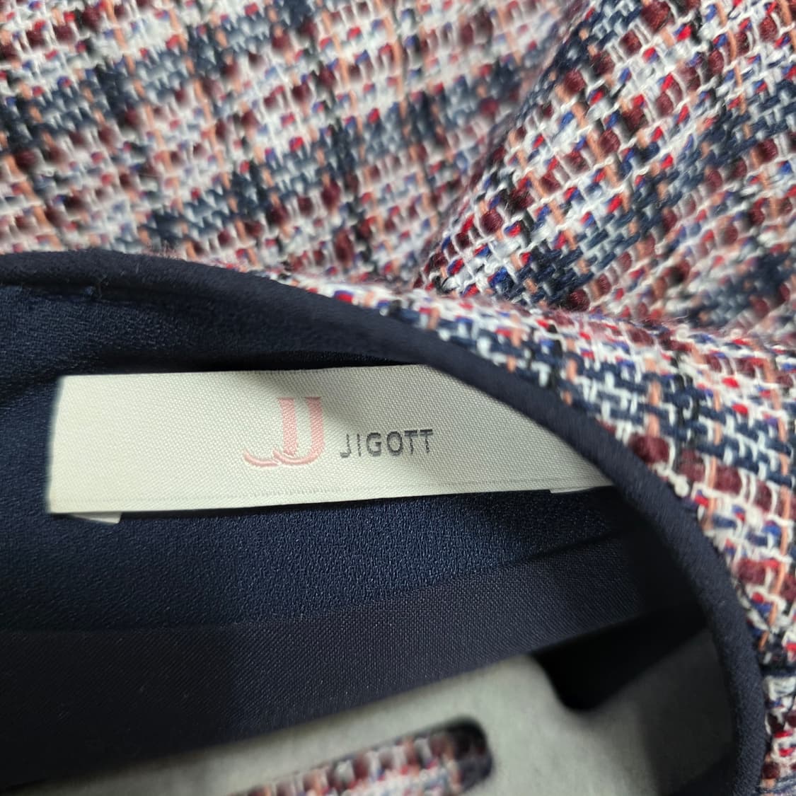 1292 지고트 트위드 원피스 여성 55 / 노카라 클래식 원피스 상품이미지6