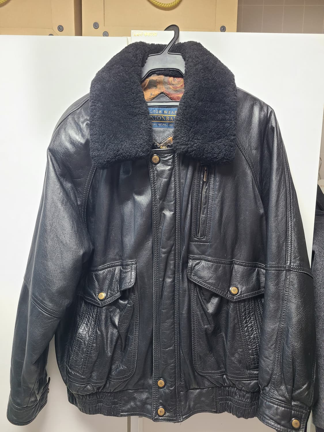 90년대 유니온베이 소가죽 자켓 상품이미지1