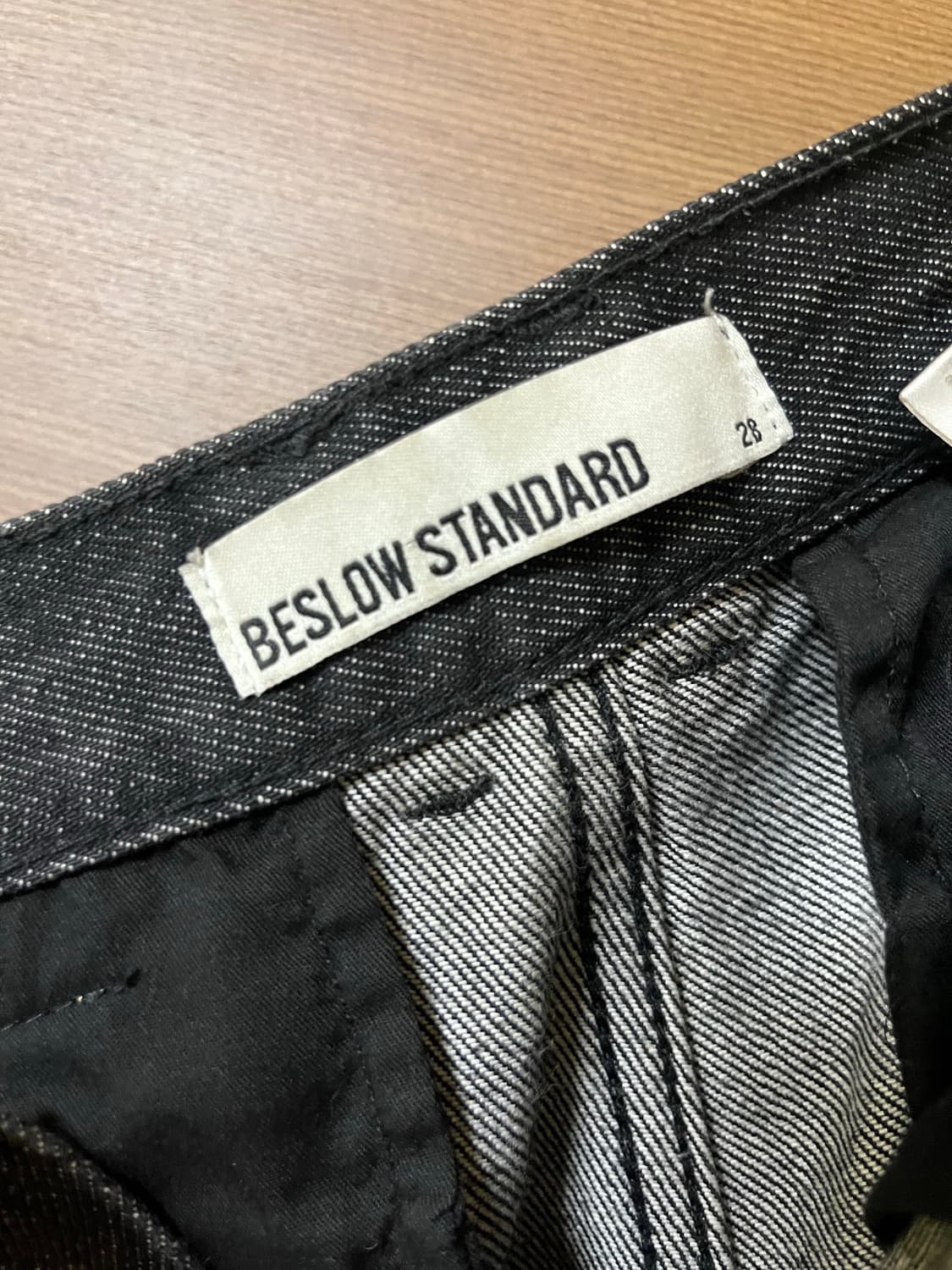 비슬로우 검정 데님 상품이미지2