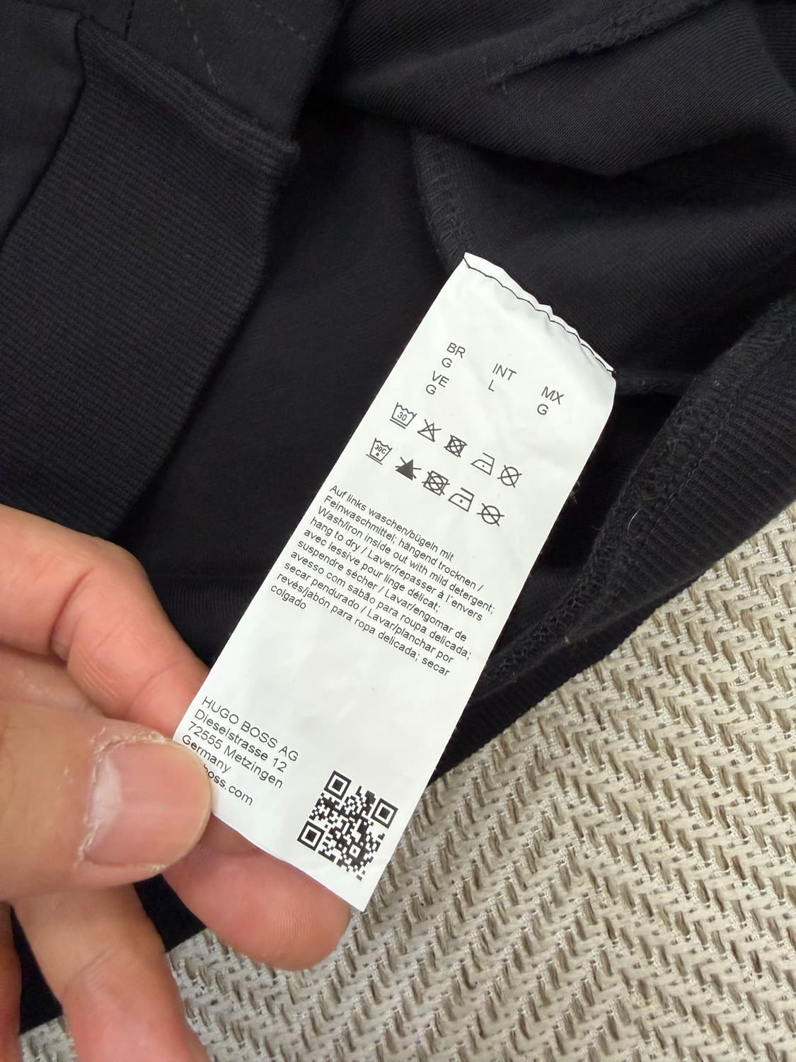 정품) 휴고보스 신형 남성 로고 후드티 L 상품이미지7