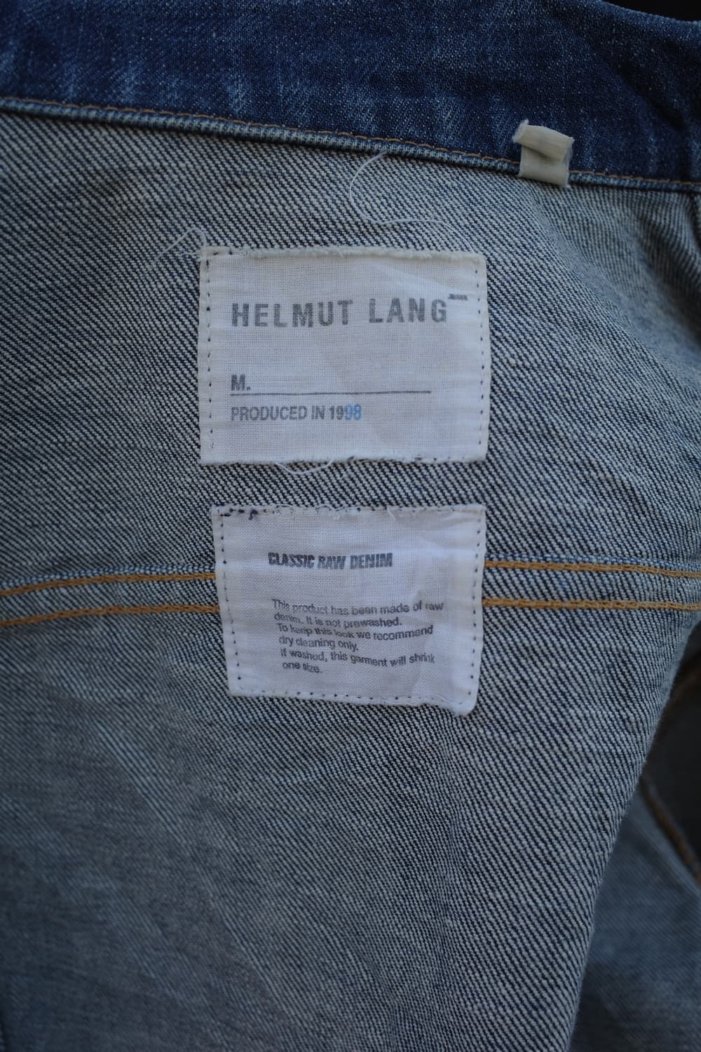 Helmut Lang Raw Denim Jacket 상품이미지3