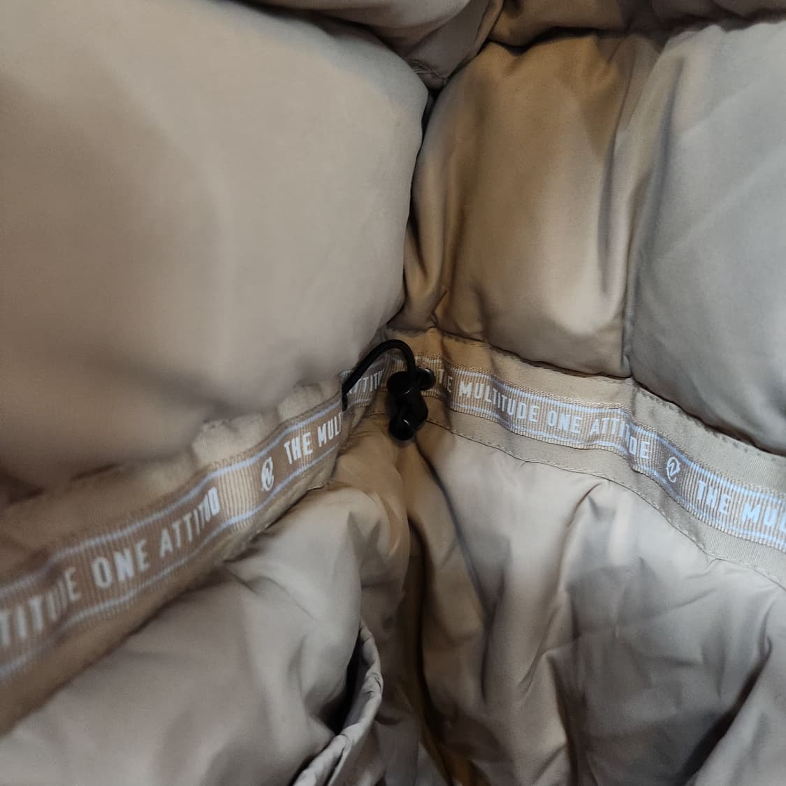 커버낫 덕다운 투톤(라쿤/양털) 후드퍼 야상패딩 M(L) 상품이미지5