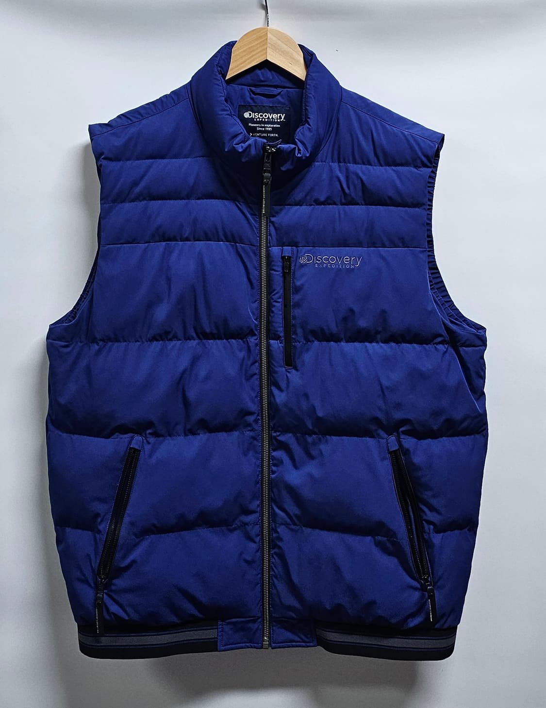 디스커버리 남성 블루 패딩 조끼 110 상품이미지1