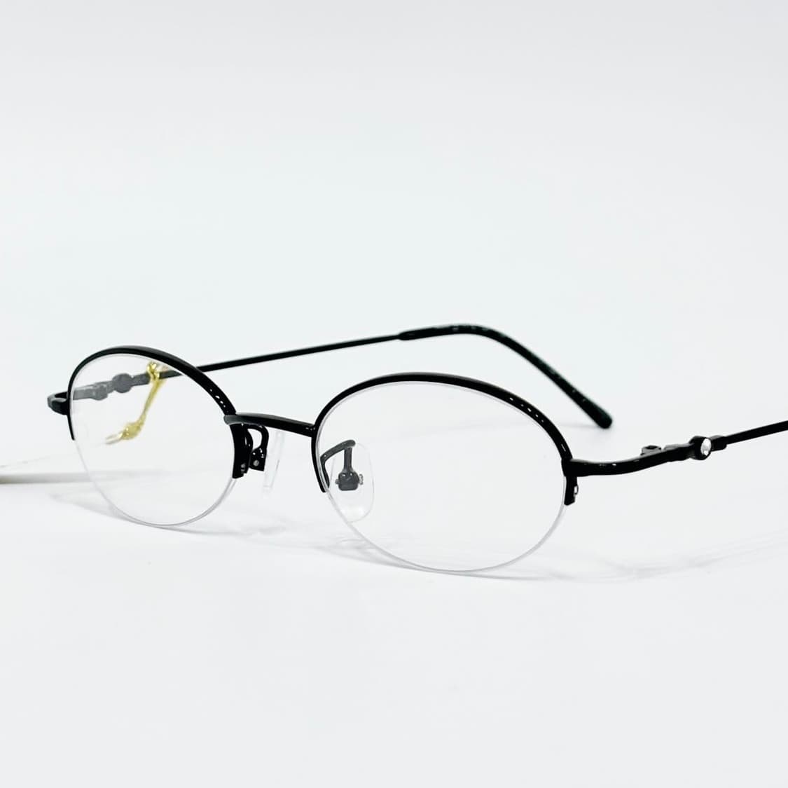 Nonstop 블랙 큐빅 반무테 데드스탁 빈티지안경 상품이미지1
