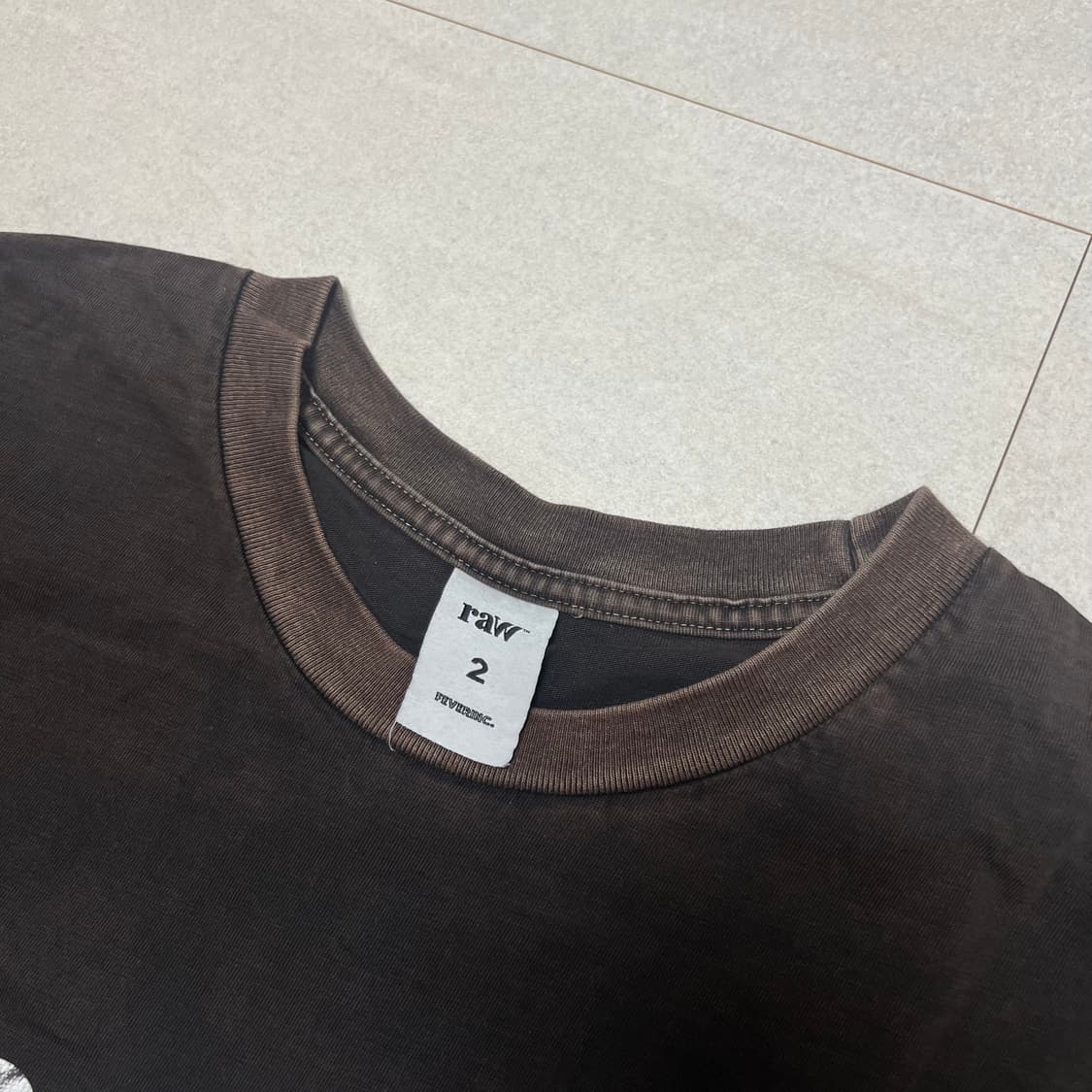 블라인드파일즈 RAW 티셔츠 블랙 2사이즈 상품이미지2
