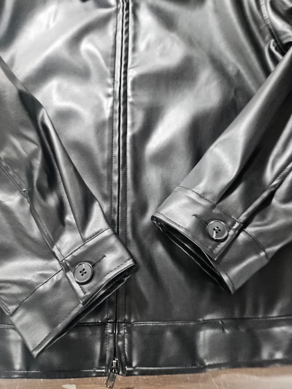 SCENT 블랙 레더 남성 자켓 XL 상품이미지3