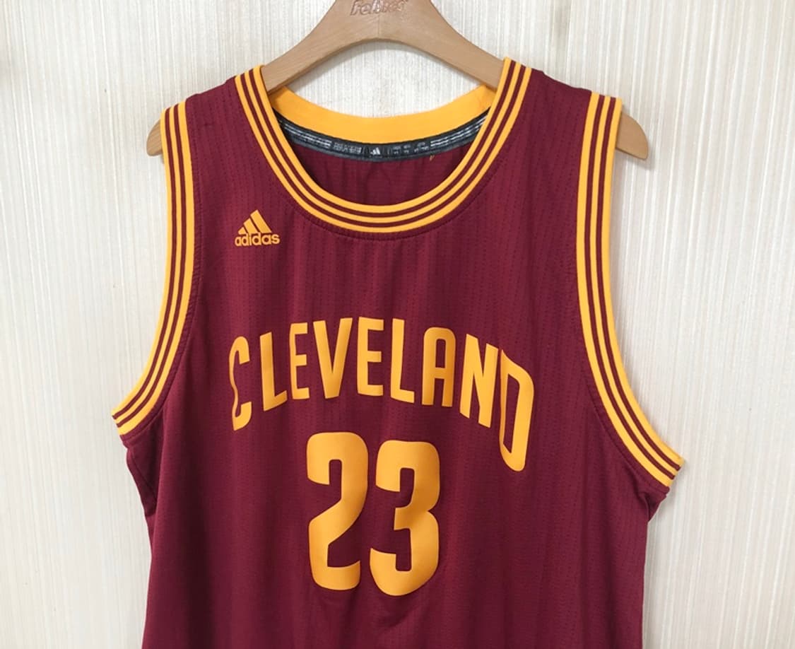 NBA 아디다스 클리블랜드캐벌리어스 스윙맨져지 XL #23 르브론제임스 상품이미지7