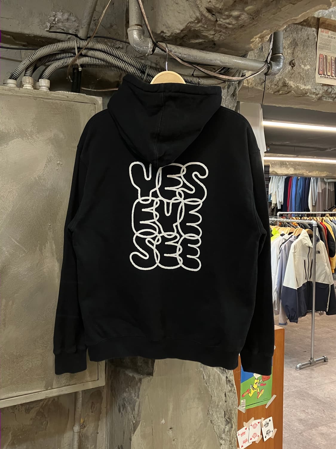 예스아이씨 후드티 블랙 M #csz2825 상품이미지2