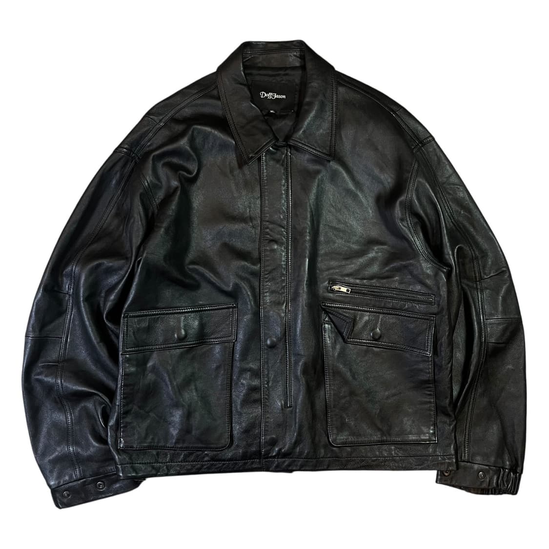 도프제이슨 램스킨 레더 블루종 자켓 상품이미지1