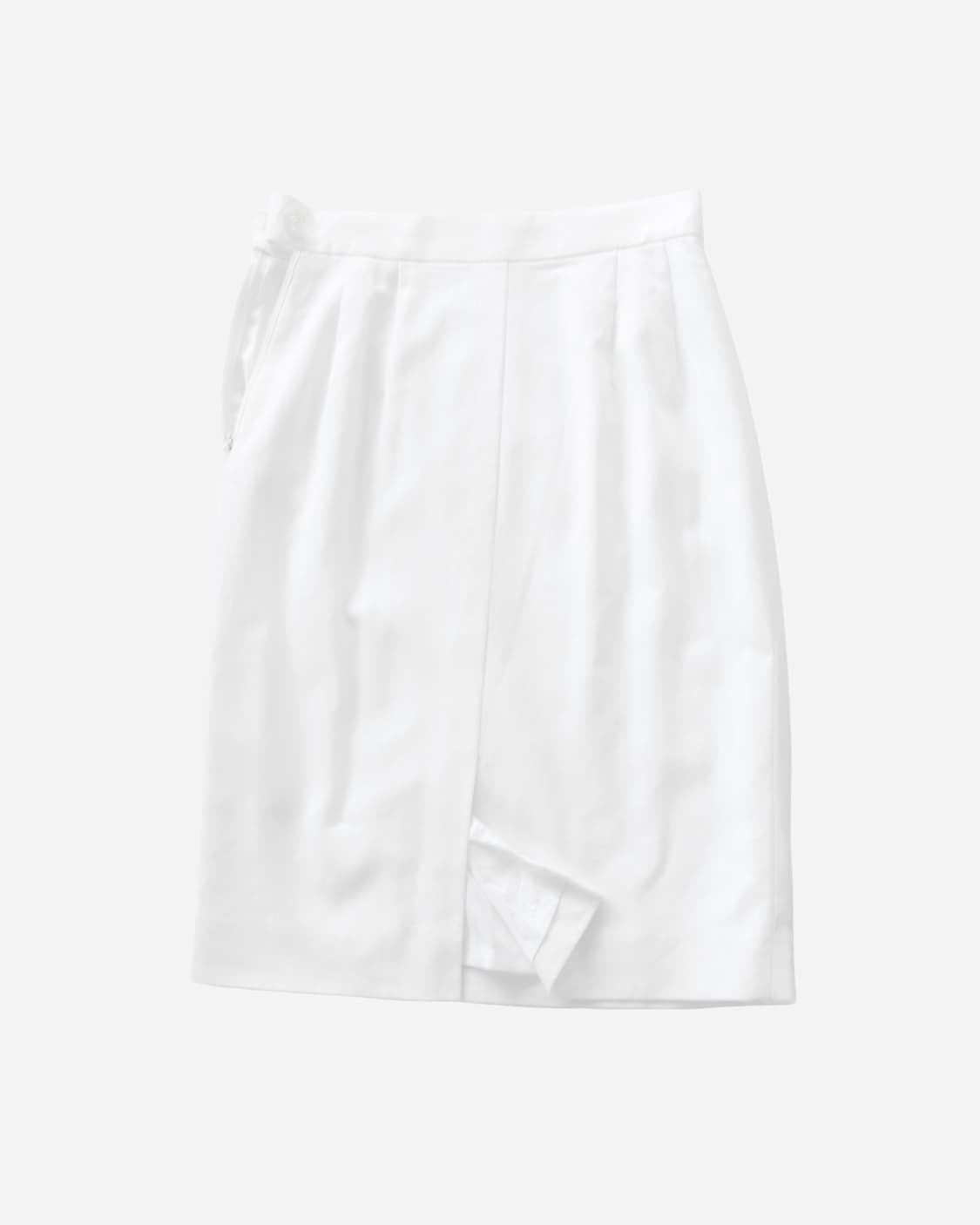 Yves Saint Laurent White Cotton Skirt 상품이미지3