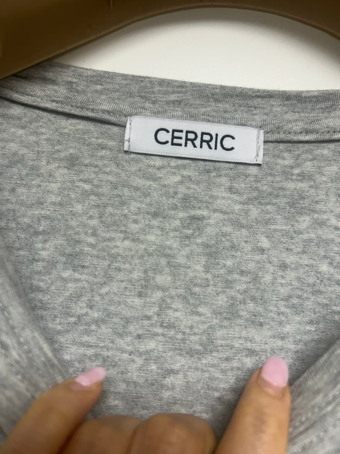 CERRIC 세릭컷아웃 블록 탑 스커트그레이 상품이미지4