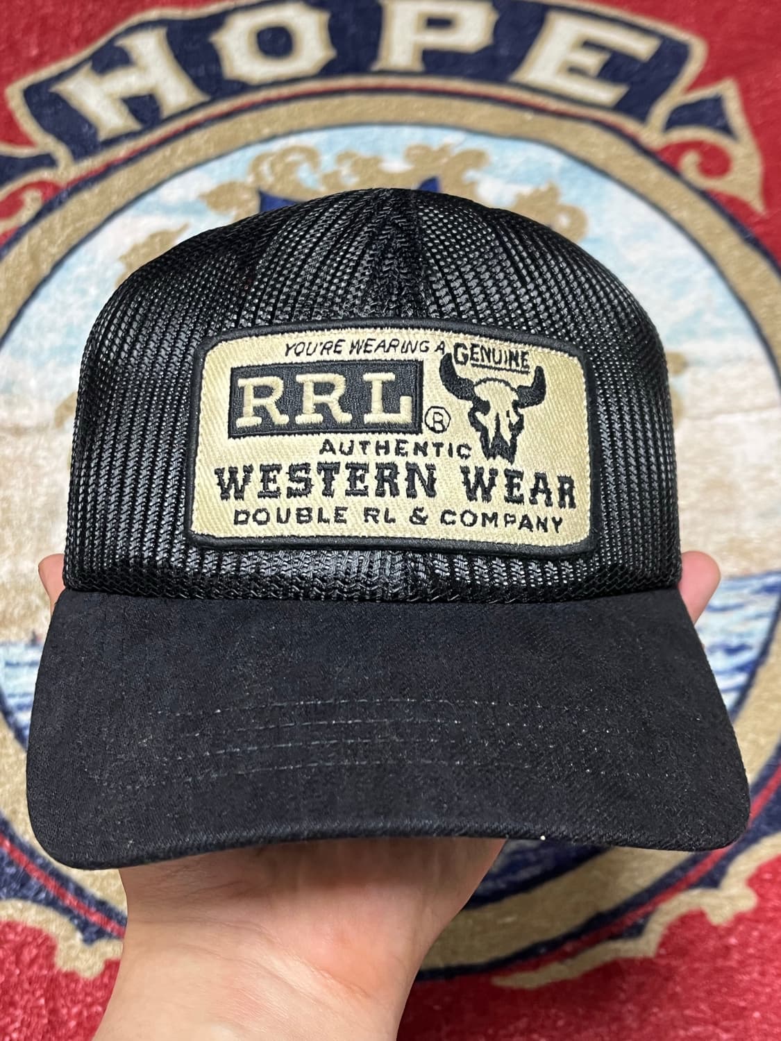 RRL 데님 메시 빌 트러커 캡  상품이미지1