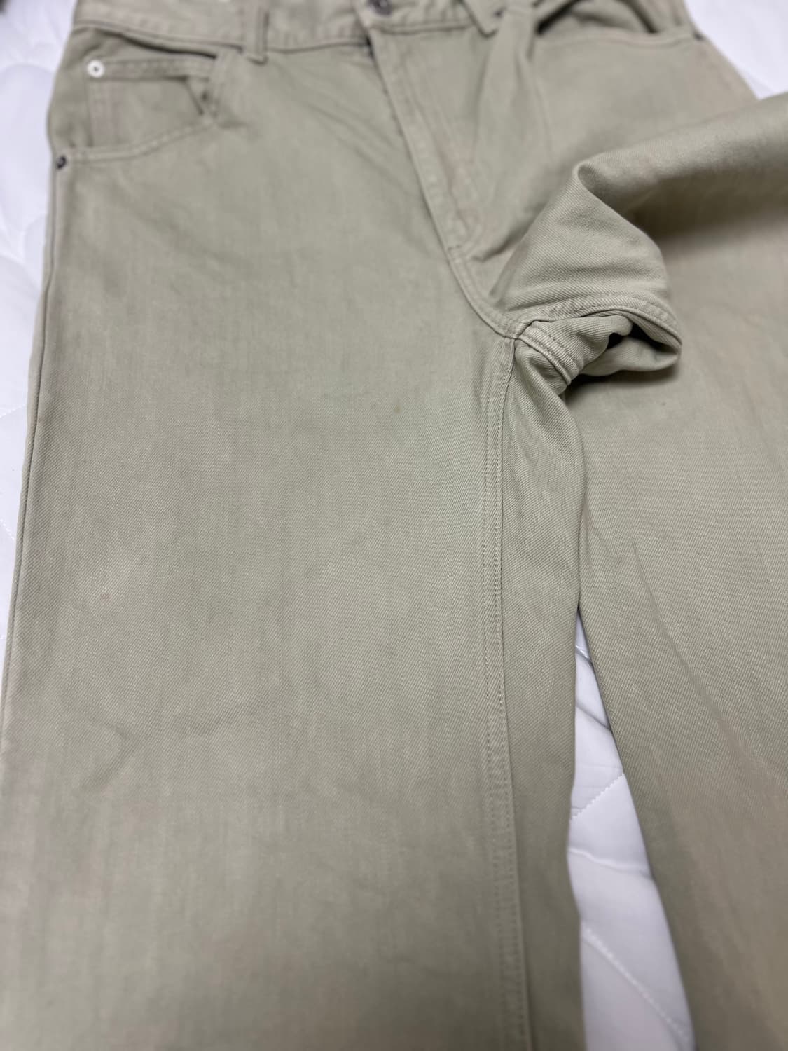 유니클로U/레귤러피트 스트레이크진 라이트그린/28 상품이미지10