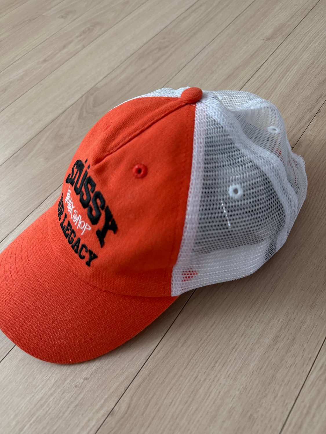 스투시 x 아워레가시 워크샵 로우 프로파일 트러커 캡 파이어 모자 상품이미지2