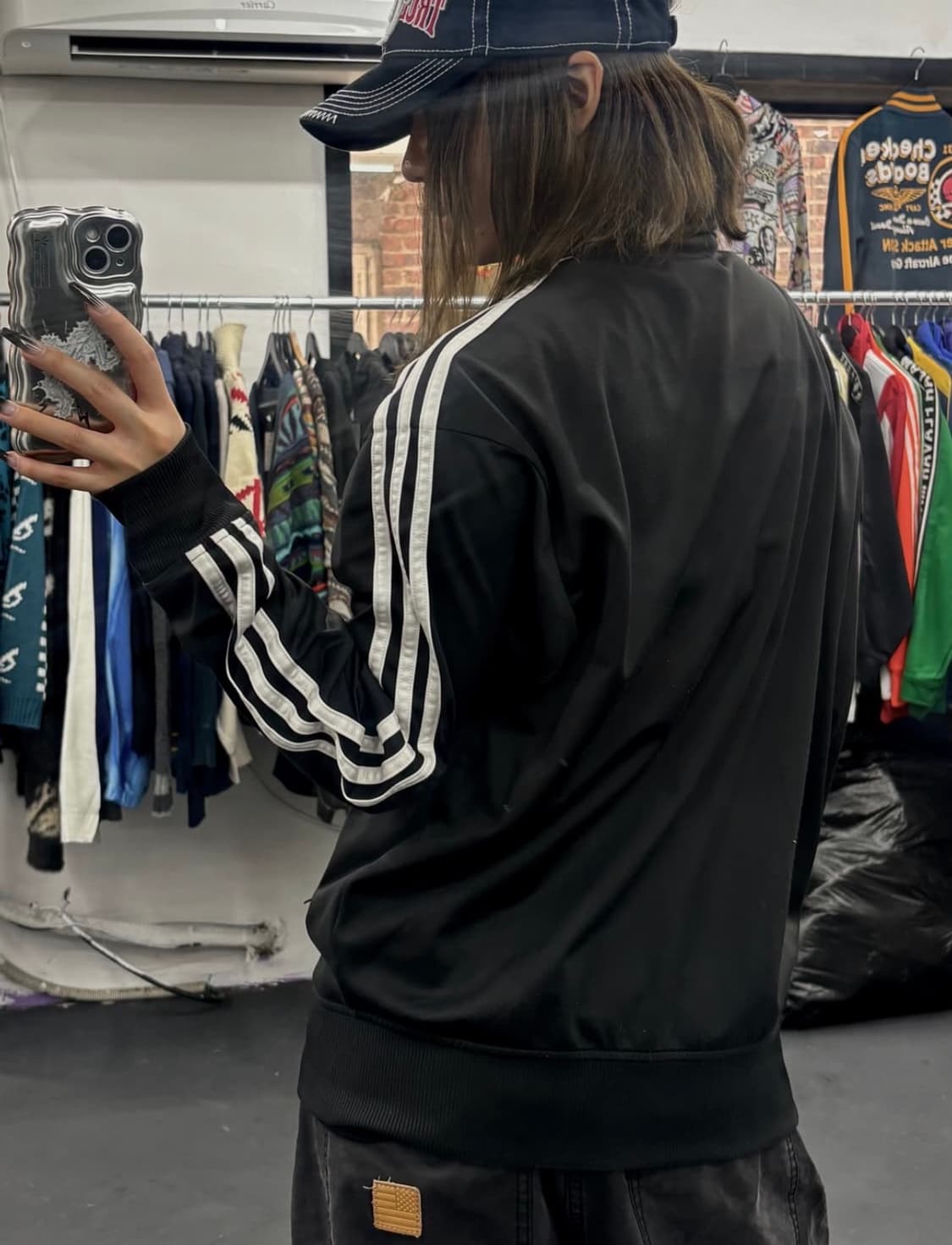 아디다스 구 파이어버드 블랙 져지 L 상품이미지3