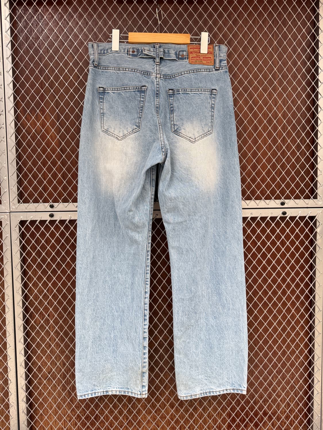 아웃스탠딩 신치백 셀비지 데님팬츠 연청 32 상품이미지5