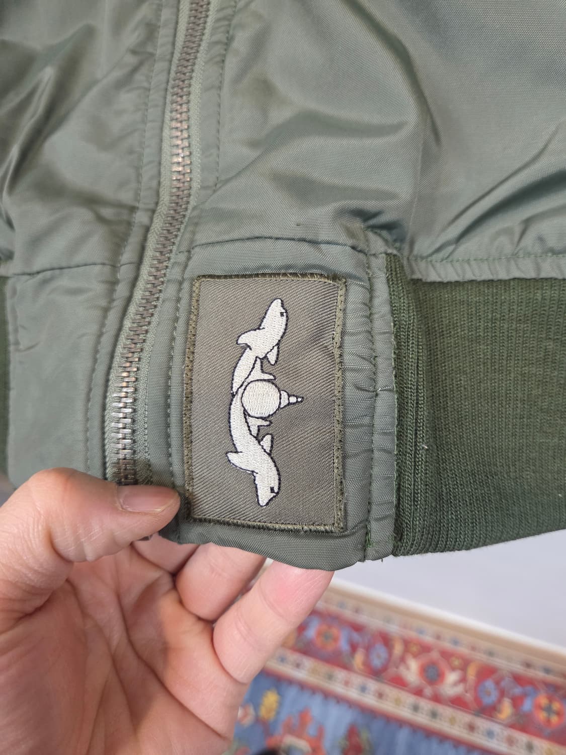 X tonz 밀리터리 할리패치 커스텀 누빔조끼 m 상품이미지4