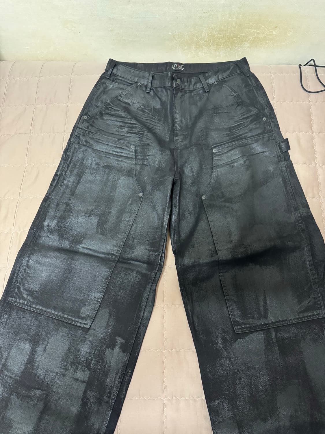 에모스탠스클럽 코티드 와이드 카펜터 배기 3사이즈 상품이미지2