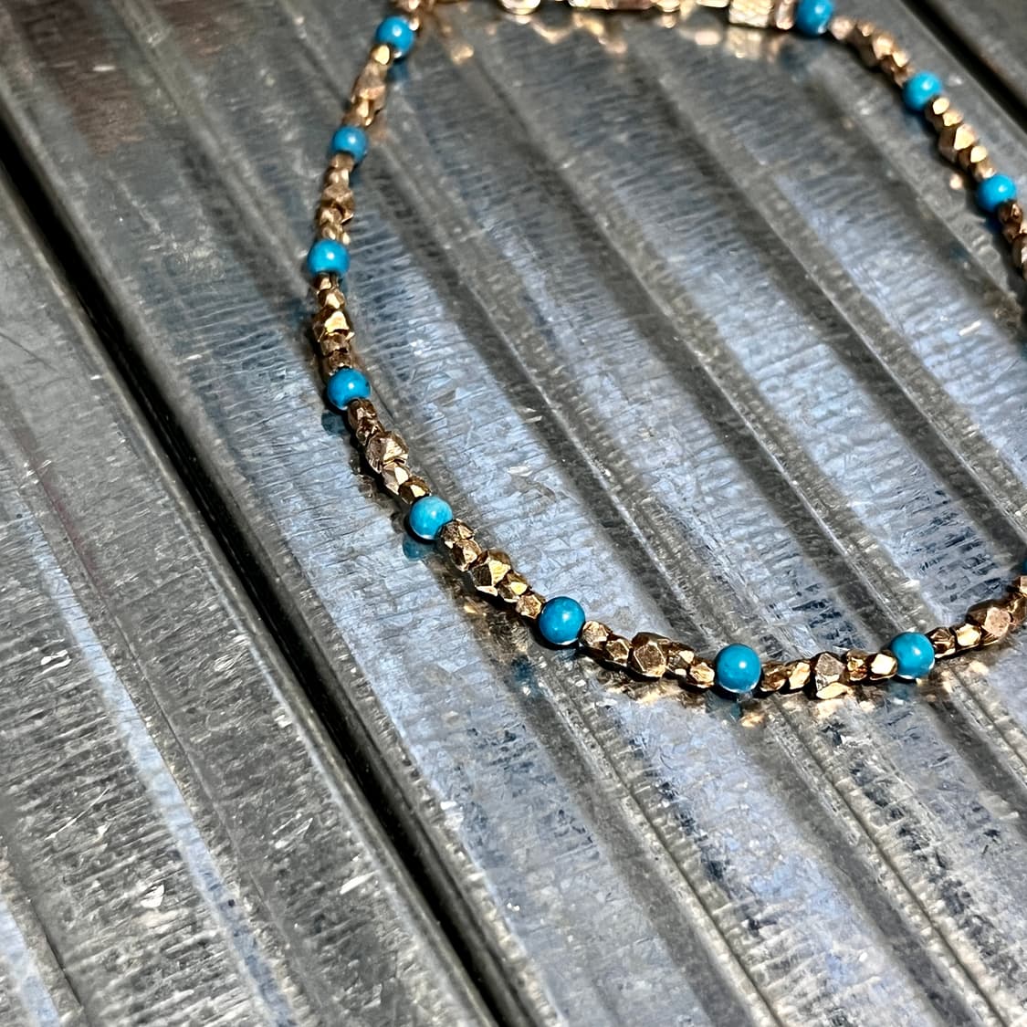 실버 비즈 터키석 팔찌 인디언주얼리 네이티브아메리칸 상품이미지2