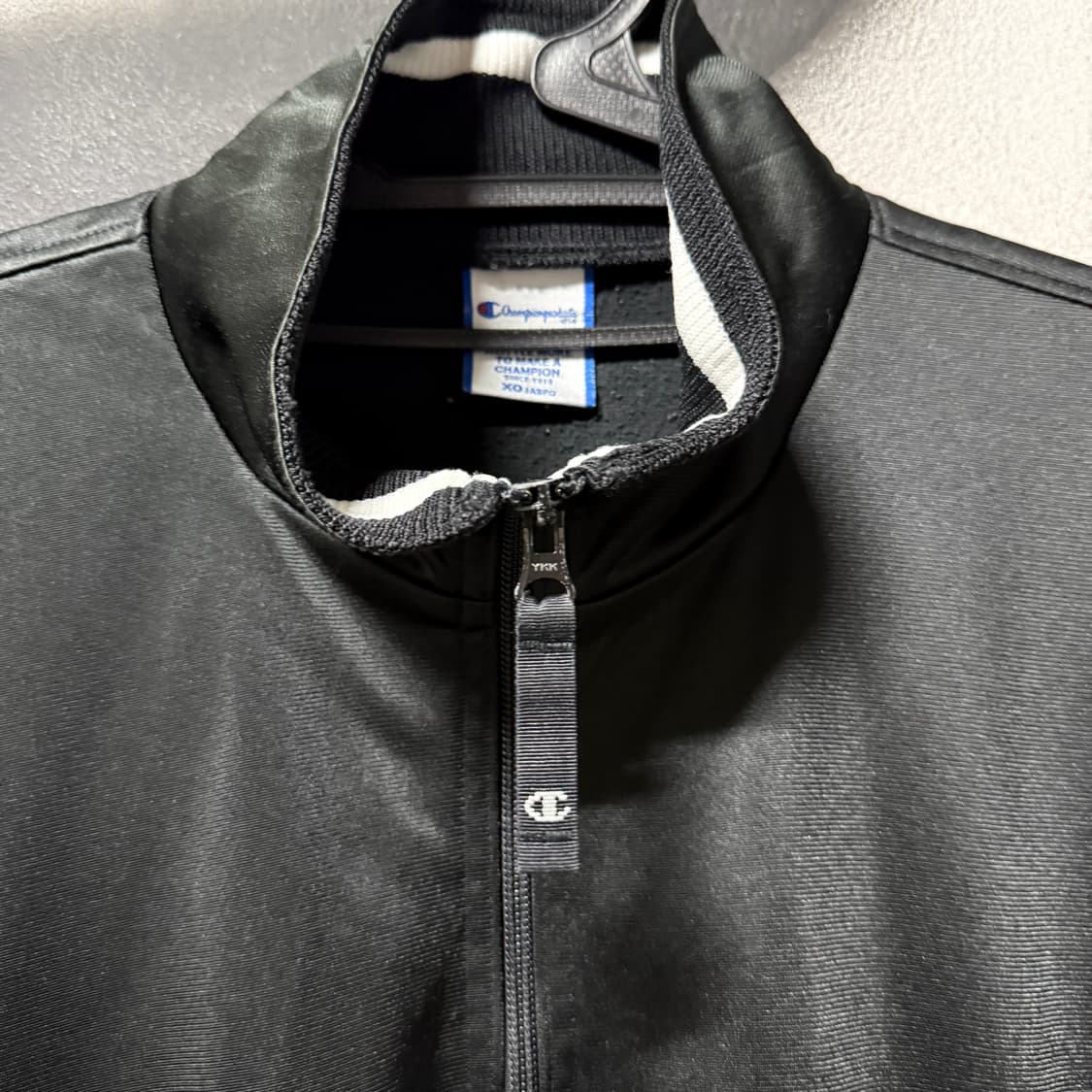 90-00s 챔피온 빅사이즈 올드스쿨 범고래 배색 집업 져지 자켓 상품이미지6