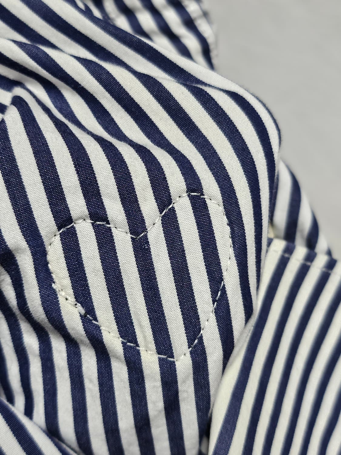 꼼데가르송 play 블랙 하트 스트라이프 셔츠 L 상품이미지5