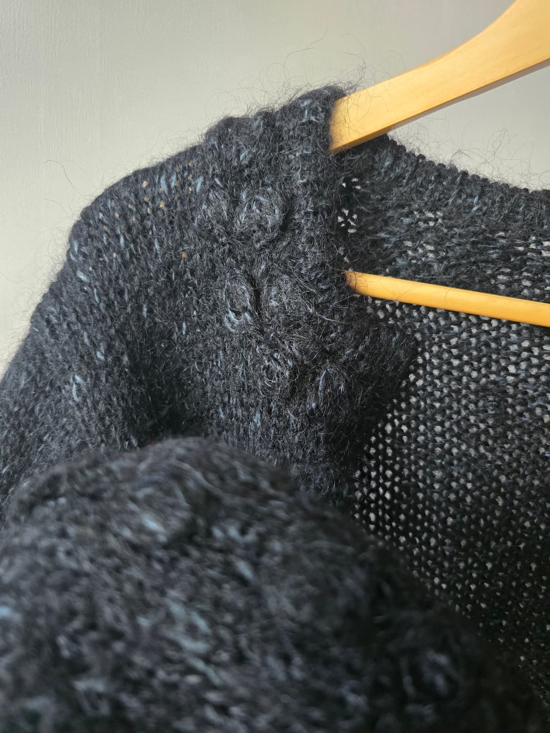 영국무드 일본제 팝콘짜임 울 가디건 상품이미지3