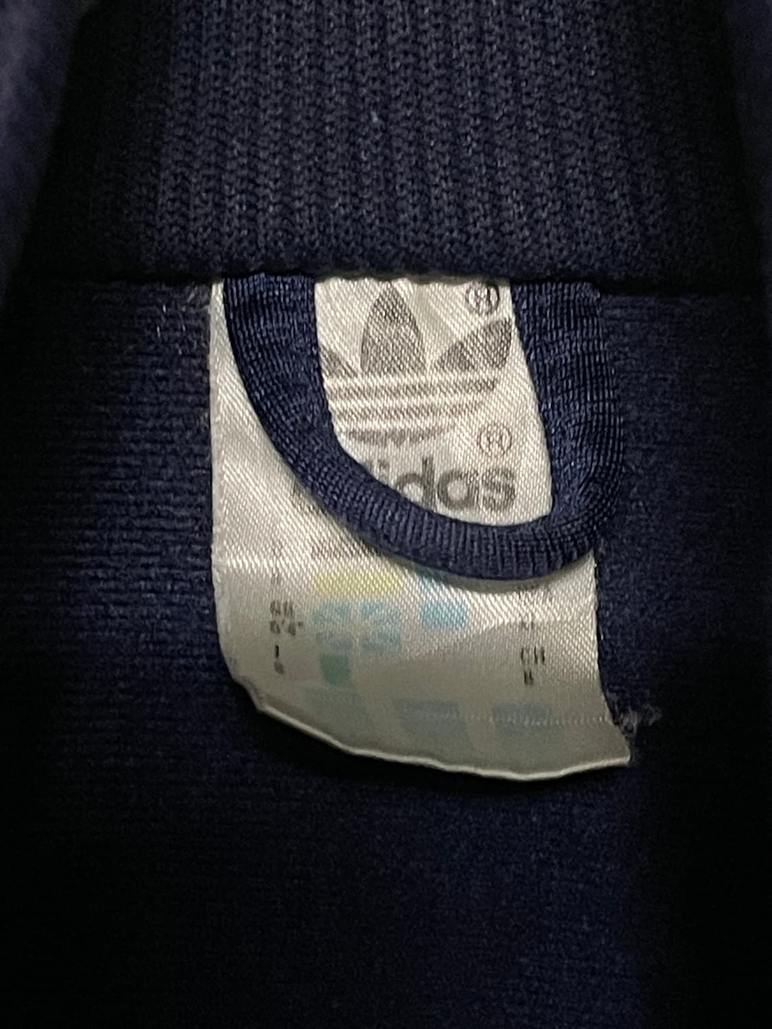 80s 아디다스 네이비 배색 올드스쿨 오버핏 져지 110 상품이미지8