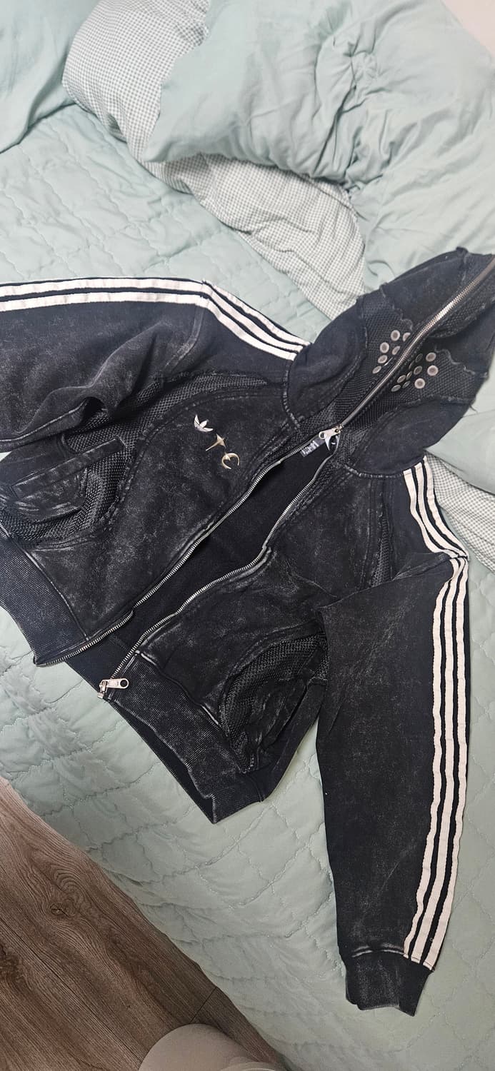 아디다스 떠그클럽 후드집업 블랙XL 새상품 상품이미지1