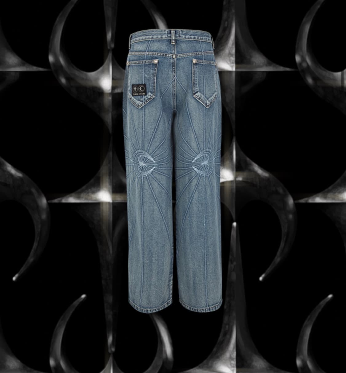 떠그클럽 체인 스티치 데님팬츠 블루 -2size- 미착용 새상품 상품이미지7