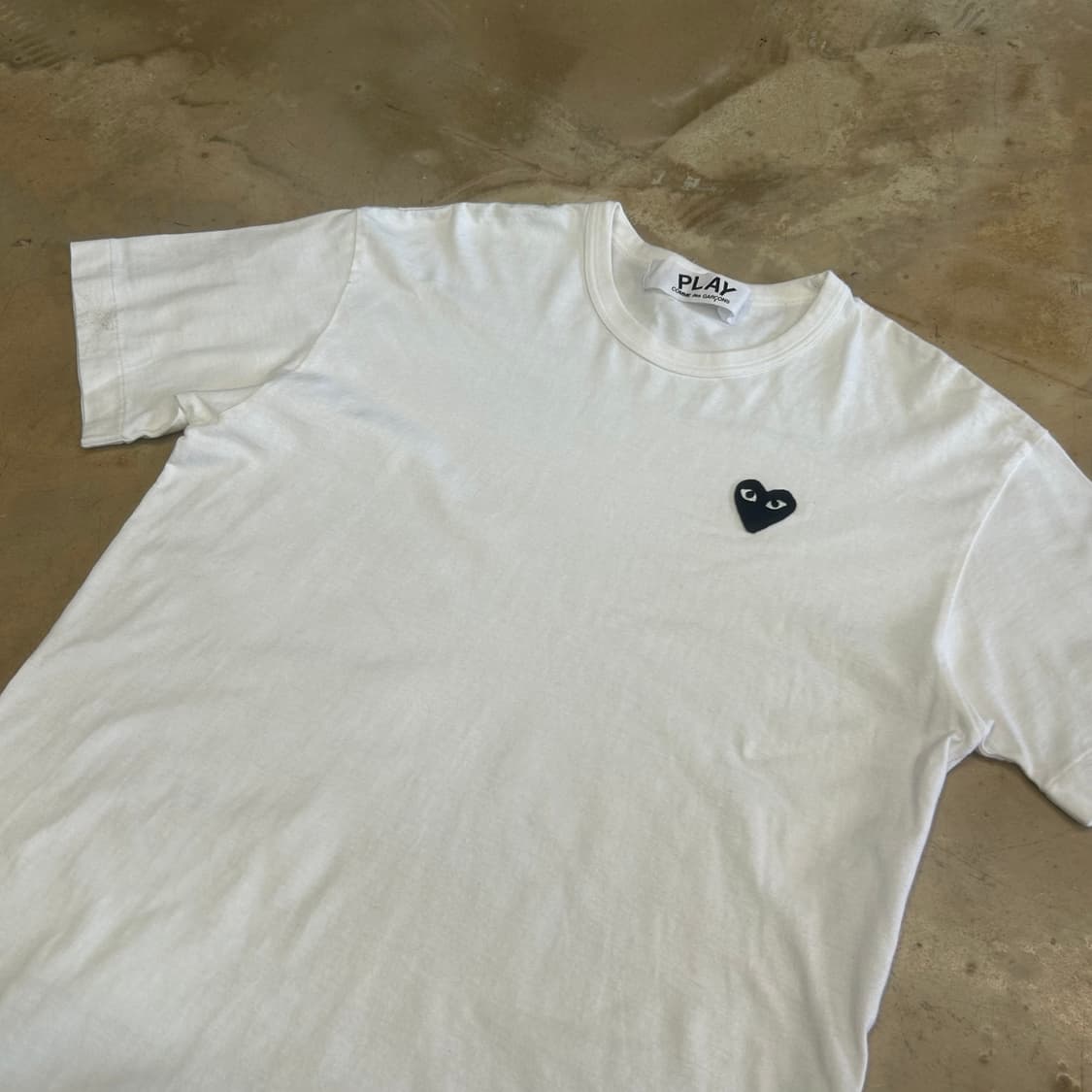 XL 꼼데가르송 블랙와펜 반팔티셔츠 상품이미지1