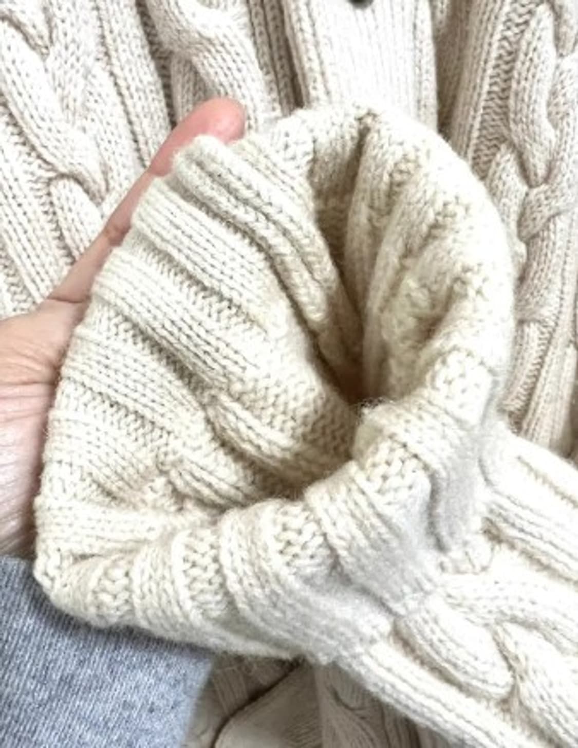 포레스트캠프 남성 케이블숄카라울가디건 XL 상품이미지4