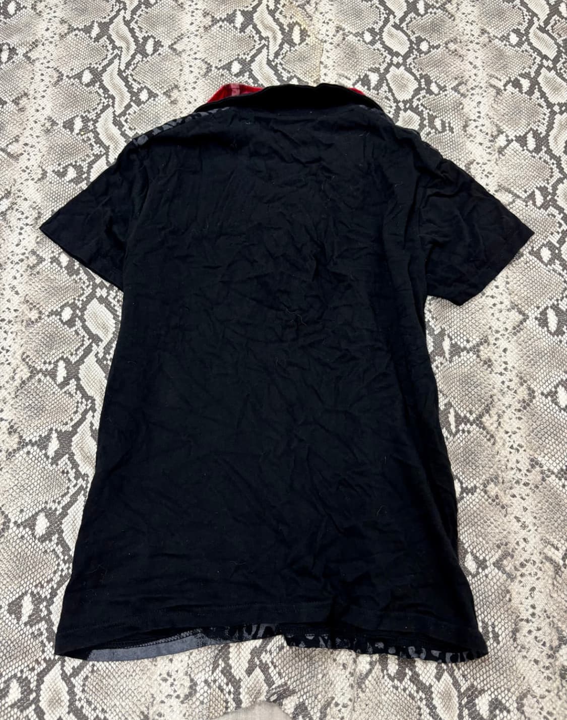 00's Design Check Layered Leopard Tee 상품이미지2