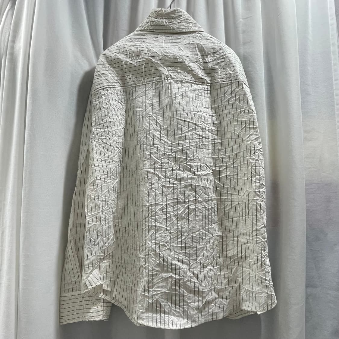 자라/ 링클 이펙트 스트라이프 셔츠/ S 상품이미지9