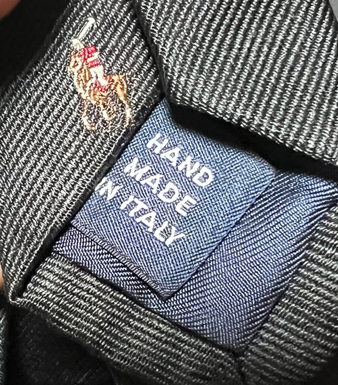 POLO 폴로 멀티포니 패턴 실크 넥타이 블랙 상품이미지5