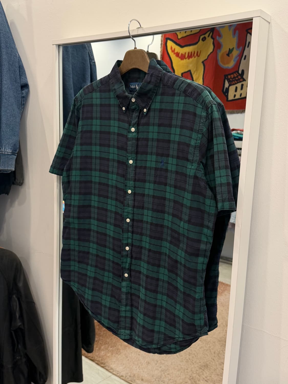Polo ralph lauren 폴로 랄프로렌 타탄 체크 반팔 셔츠 상품이미지1