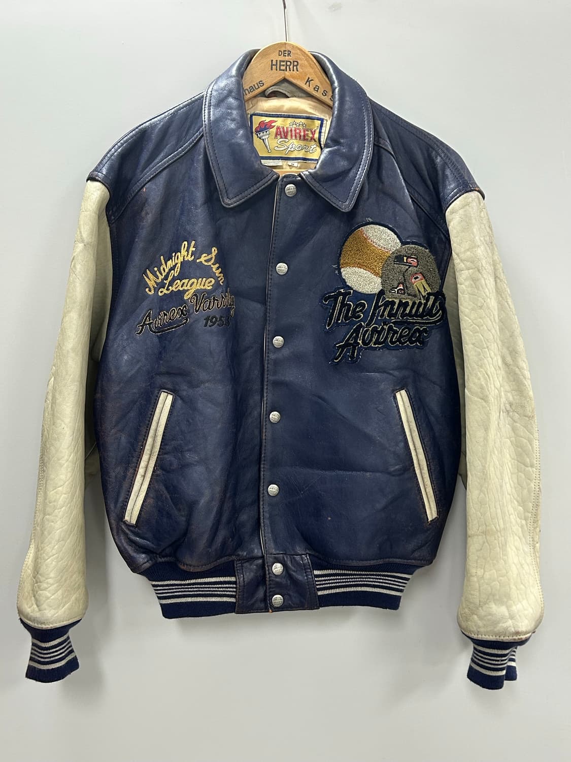 90s 아비렉스 미드나잇 선 리그 바시티 자켓 상품이미지1