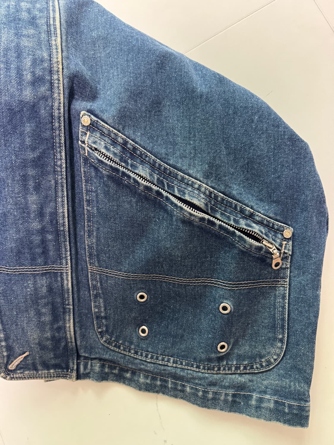 [90s/희귀] 펠레펠레 마크뷰캐넌 데님 워크 자켓 XL 상품이미지10