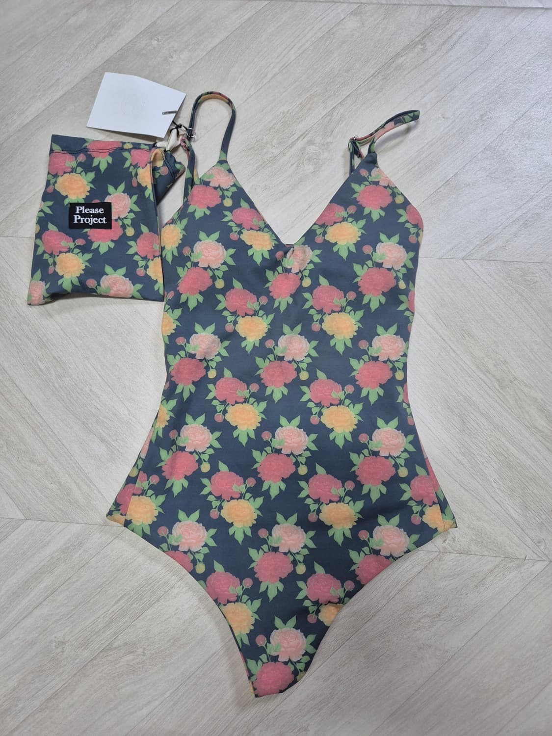 미사용 플리즈프로젝트 flower monokini 수영복 상품이미지5