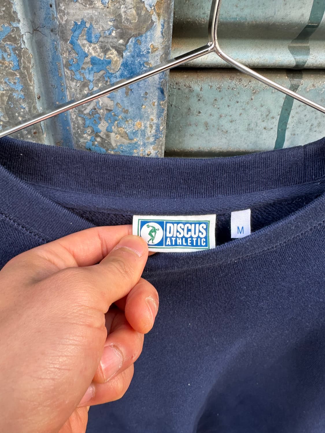 DISCUS ATHLETIC navy sweat 상품이미지4