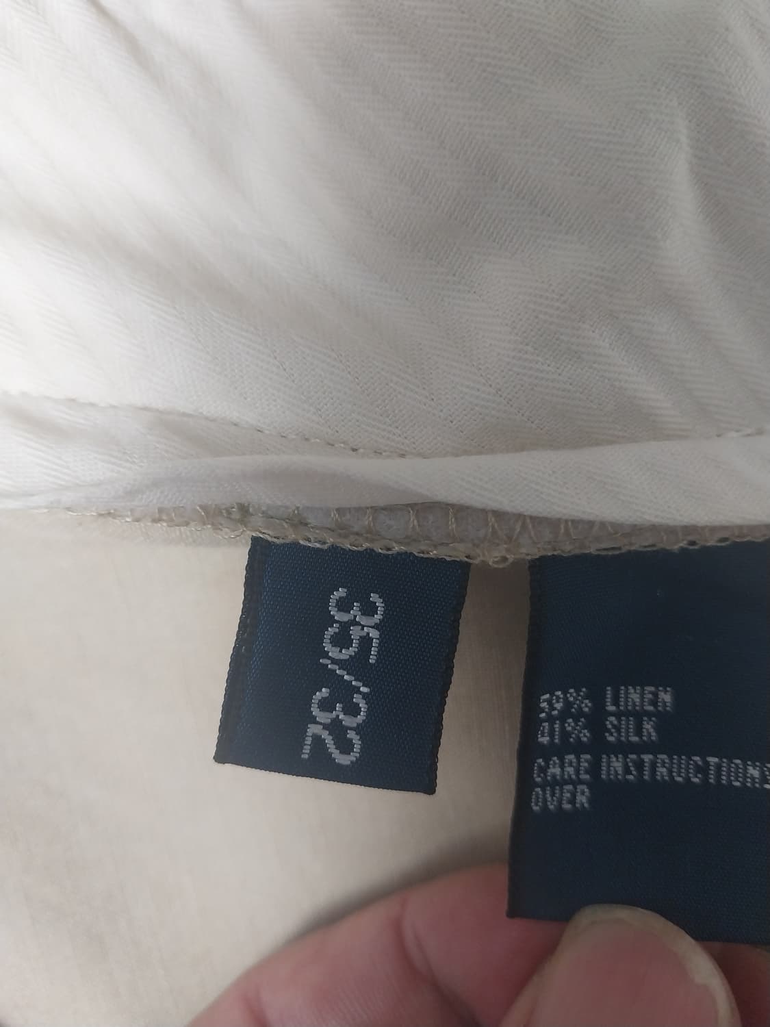 [35] 폴로 랄프로렌 실크 린넨 치노 팬츠 베이지 상품이미지10