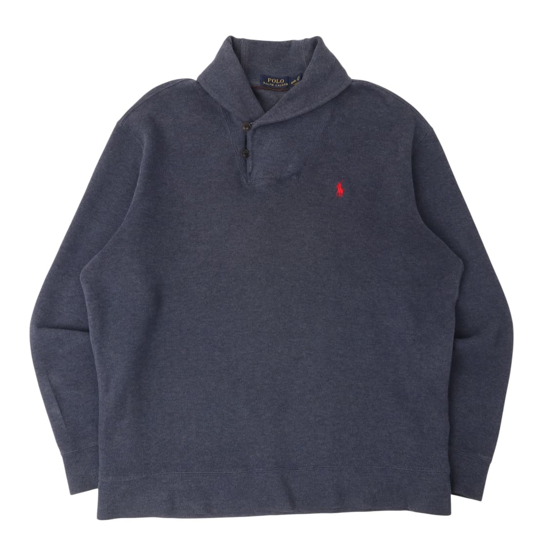 폴로 랄프로렌 네이비 숄카라 코튼 니트 스웻셔츠 상품이미지1