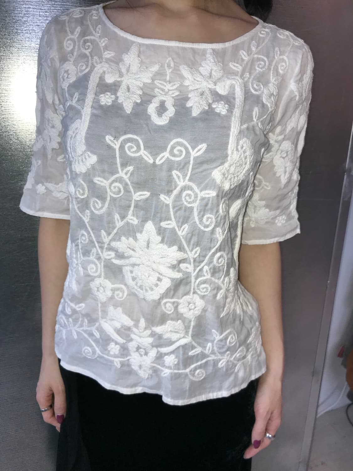 ⊹ Zara Embroidered Tee 상품이미지6