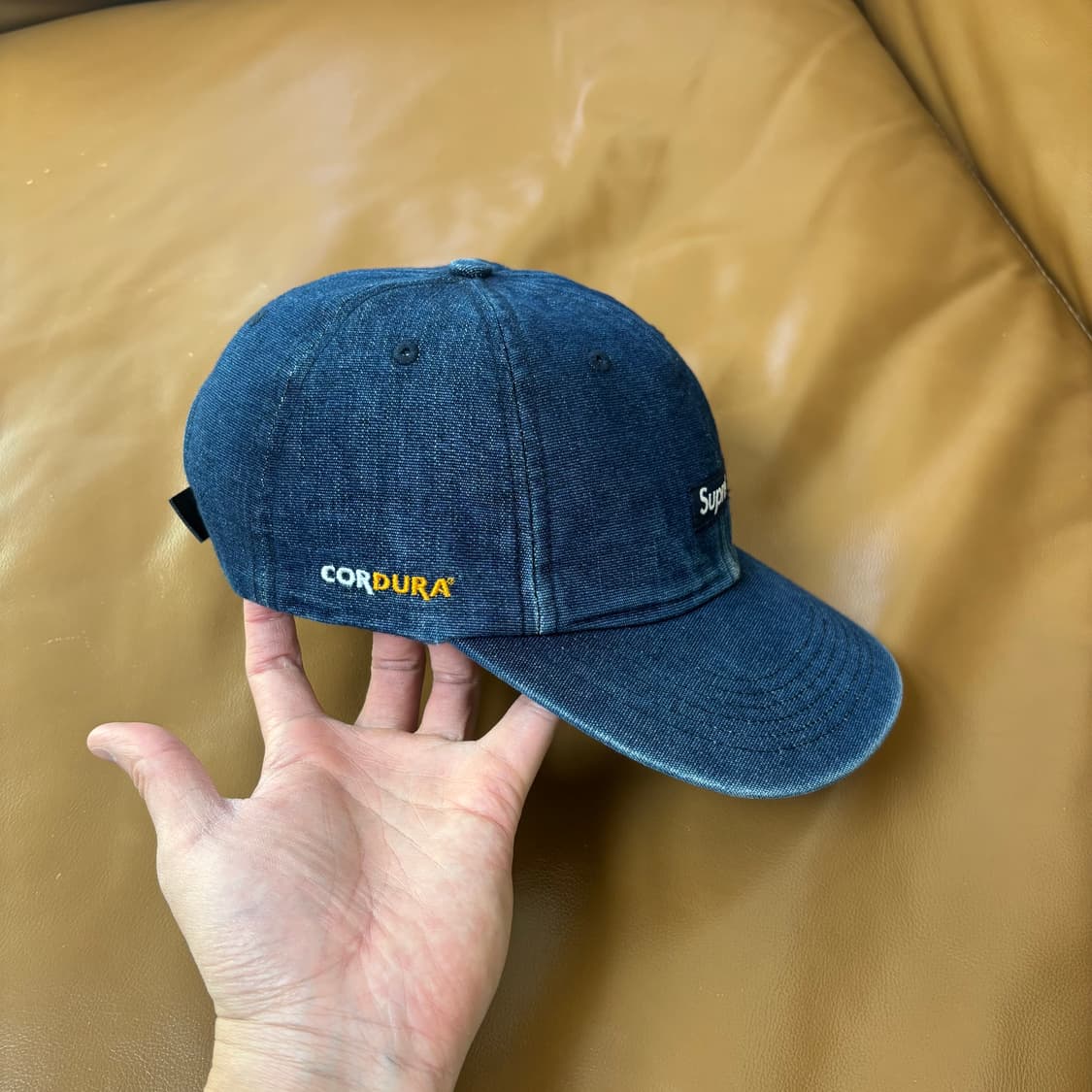 슈프림 6패널 볼캡 모자 워시드 데님 상품이미지3
