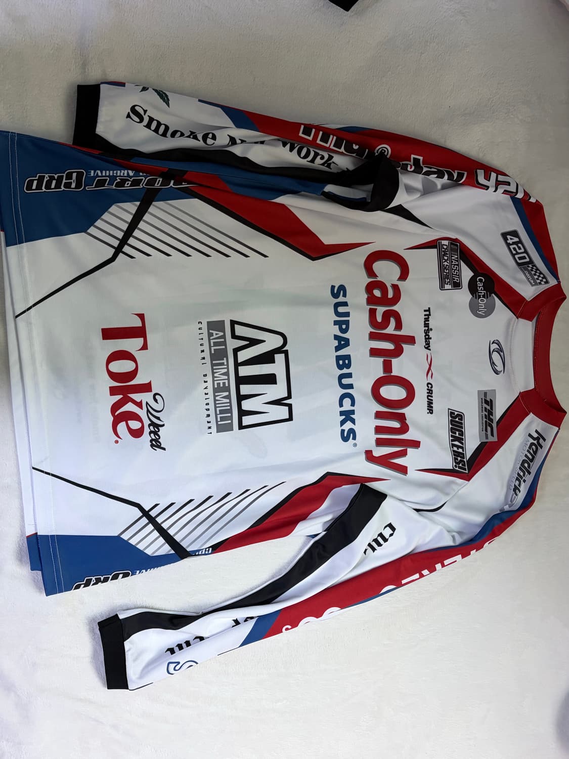 THURSDAY420 x CRUMP 패러디 레이싱 져지 [화이트] 상품이미지2