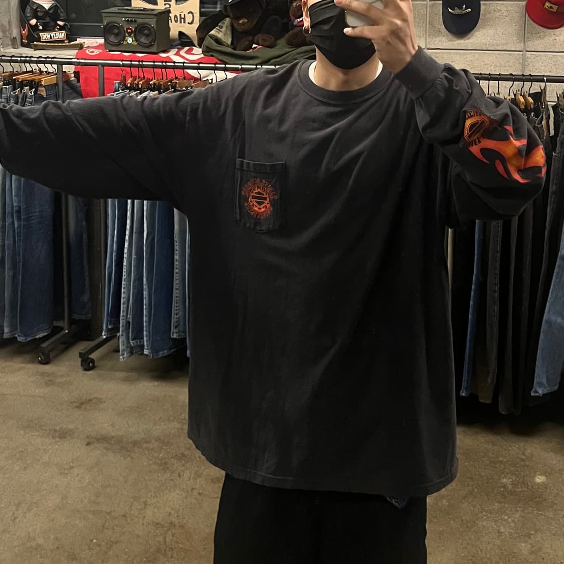 00s 할리데이비슨 플레임 롱슬리브 (110) 상품이미지7