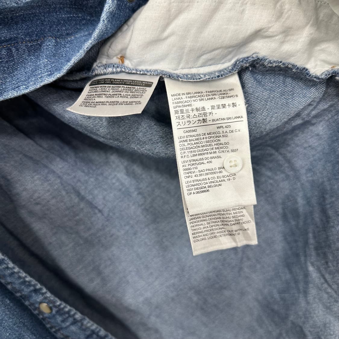 리바이스 웨스턴 셔츠 상품이미지4